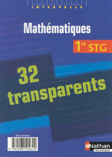 Mathématiques 1re STG