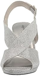 Easy Street Women's Christy Heeled Sandal, Silver