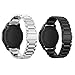 Gear S3 Classic Band/Gear S3 Frontier Band,Acestar Premium Solid Stainless Steel Watch Band Link Bracelet Strap for Samsung Gear S3 Classic Gear S3 Frontier sports Smart Watch (Silver+Black)