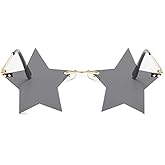 Star Rimless Sunglasses Women/Men Unique Pentagram Party glasses Prom Streetwear