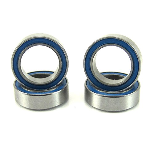 8x12x3.5mm Precision Ball Bearings ABEC 3 Rubber Seals (4) MR128-2RS-BU