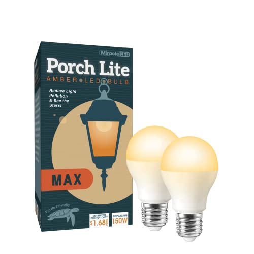 Miracle LED 14W Porch Lite MAX LED Bulbs Replacing 150W Each (2-Pack)