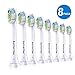 Compatible Philips Sonicare DiamondClean Replacement Toothbrush Heads, Brush Heads for Sonicare Electric Toothbrush,White 8 Count.Diamond-Shaped bristles.Premium Quality with Affordable Price.