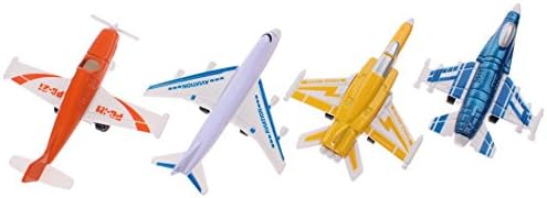 UMKYTOYS 4 Diecast Aeroplane Model Figures For Kids Stocking Filler Xmas Gift For Boys