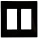 ENERLITES Screwless Decorator Wall Plate Child Safe Outlet Cover, Size 2-Gang 4.68