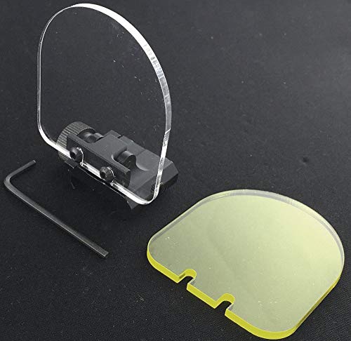 SportPro Flip Up Scope Lens Protector Mount with Two Lens A for AEG GBB Airsoft - Black