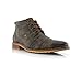 Ferro Aldo Blaine MFA806035 Mens Casual Brogue Mid-Top Lace-up and Zipper Boots – Grey, Size 10.5