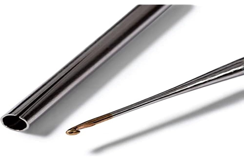 Prym Yarn Crochet Hook, Steel, Silver, 0.6 mm