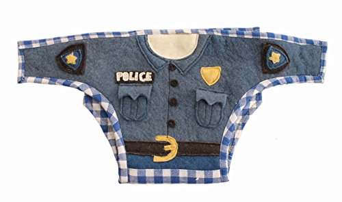 Silk Road Bazaar The Police Officer Diaper Cover, Blue/Yellow