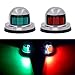 Osaid Boat Navigation Light LED, Deck Mount LED Navigation Lights (Red and Green) Perfect for Boat, Pontoon, Yacht, Skeeter, Sailing Signal Lights, DV 12V, Stainless Steel Cover