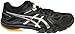 ASICS Women's Gel Court Control Volleyball Shoe, Black/Silver, 9 M US