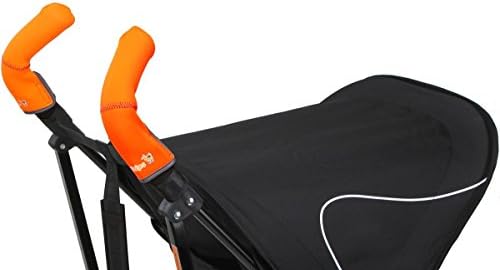 Choopie Stroller Grip Covers, Neon Orange, Double Bar