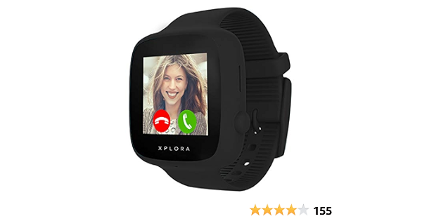 XPLORA GO - Teléfono reloj para niños (SIM no incluida) - Llamadas,  mensajes, modo colegio, botón SOS, localizador GPS, cámara y podómetro -  Incluye 2 años de garantía (NEGRO) : Amazon.es: Electrónica