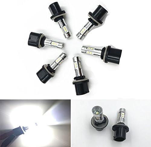 GFJMC 2X 6000K White High Power 2323 SMD 880 LED Cree Top Shine Fog Driving Light Bulbs 1200LM