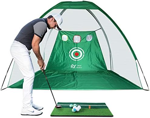 S.Y. Golf Net Golf Practice Net with Target Chipping Holes Hitting Golf Nets for Backyard Driving 6PCS Golf Balls Golf Mat Swing Training Indoor or Outdoor Adult S.Y. Golf Net Golf Practice Net with Target Chipping Holes Hitting Golf Nets for Backyard Driving 6PCS Golf Balls Golf Mat Swing Training Indoor or Outdoor Adult