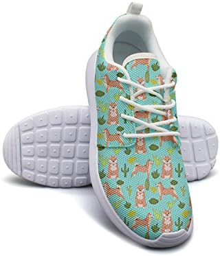Saerg Bearry Women's Akita Dog Cacuts Lightweight Mesh Running Shoes Athletic Sneakers