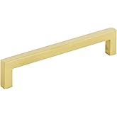 Elements 625-128 Stanton 5-1/16" (128 mm) Center to Center Sleek Square Cabinet Handle/Drawer Pull with Mounting Hardware - B