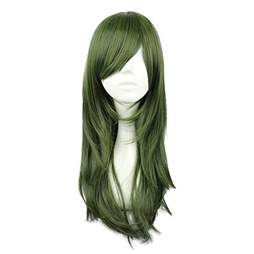 Mcoser 27" Army Green Long Straight Hair- Kagerou Project Kido Tsubomi Cosplay Wig - Image 2