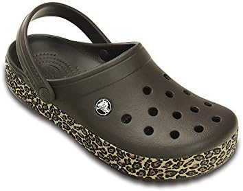 Crocband Womens Animal Print Synthetic Clog