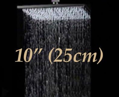 Tyrants Faucet Kitchen faucet NET faucet Bathroom faucet Wholesale And Retail Luxury Celling Mounted 8" / 10" / 12"/ 16" Square Rain Shower Faucet W/ Handheld Shower Mixer Tap,Light Yellow