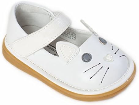 Wee Squeak Baby Girls Kitty - White - Size 10
