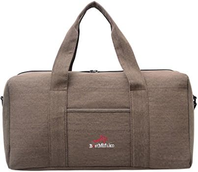 Large Duffle Bag with Adjustable Strap Duffel Gym Bag for travel(Coffee)