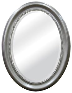 Amazon.com: MCS 22.5x29.5 Inch Oval Mirror Frame, Brushed ...