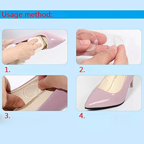 6 Sheets 36 Pcs Transparent Shoe Blister Pads Circle Silicone Gel Soft Spot Sticker Invisible Anti-Abrasion Self-Adhesive Inserts Insoles Foot Protect Care Tools