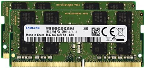 Samsung 32GB (2x16GB) DDR4 2666MHz PC4-21300 SODIMM 2Rx8 CL19 1.2v 260 ...