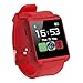 Bluetooth Smart Watch, Aosmart U8 Smartwatch for Android Smartphones - Red