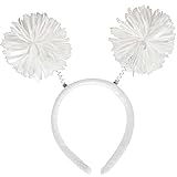 Amscan Pom Pom Headbopper, Party Accessory, White