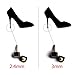 STARVAST High Heel Tips Caps High Heel Shoe Replacement Tips Dowel Lifts Stiletto Repair Heel Caps Kit Pin Taps with Storage Box (Black, 8, 9, 10 mm, 6 Sizes - 12 Pairs)