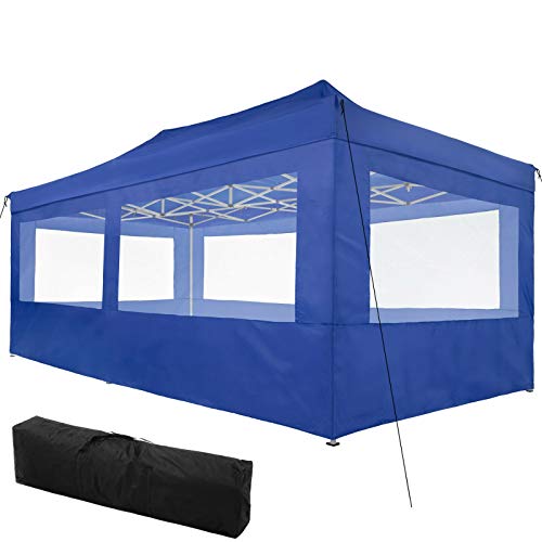 Yeer Falt Pavillon Klapp Zelt 6x3m Festzelt Gartenzelt Partyzelt wasserdicht (Color : Blau) – Bild 3