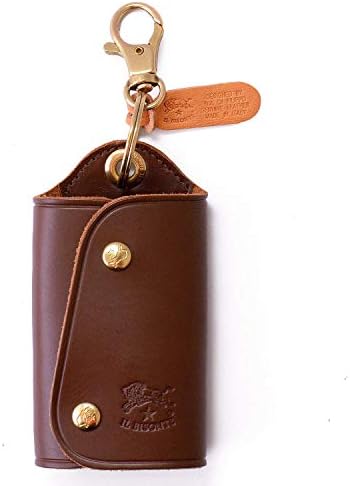 名入れ可 イルビゾンテ Il Bisonte レザー 本革 キーリング 年中無休 キーケース 三つ折り C0847