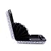 HDE RFID Credit Card Holder Front Pocket Hard Shell RFID Wallets for Women (White and Black Madala)