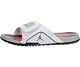 Nike Men's Jordan Hydro IV Retro White/Fire Red/Black/Tech Grey Sandal 10 Men US