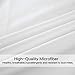 TasteLife 105 GSM Deep Pocket Bed Sheet Set Brushed Hypoallergenic Microfiber 1800 Bedding Sheets Wrinkle, Fade, Stain Resistant - 4 Piece(White,Queen)