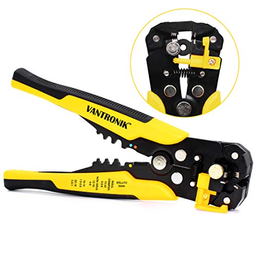 VANTRONIK Wire Stripper Crimper Cutter Self-Adjusting for wires from 10 AWG to 24 AWG 3 in 1