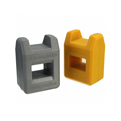 VIPFIX Plastic Case Magnetizer Demagnetizer Tools Kit Professional Screw Kits Magnetizer Tool for Screwdrivers Small Tools Phone Repair Tools(2pcs Magnetizer and Demagnetizer)