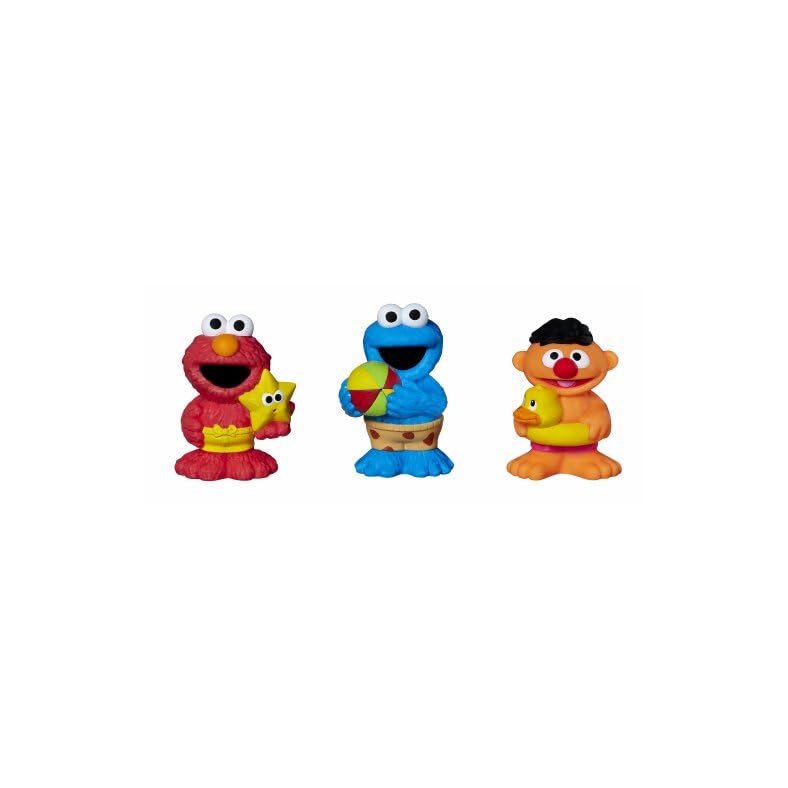 Sesame Street Bath Squirters, Bath Toys featuring Elmo, Cookie Monster and Ernie, Ages 12 Months – 4 Years Assortment…