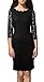 Berydress 3/4 Sleeve Full Zip Back Short Lace Cocktail Dress