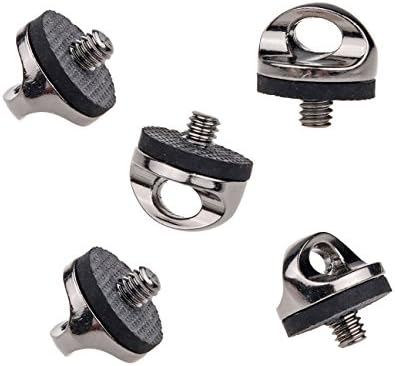VIXFANNY Quick Install Release Metal Screw Neck Sling Strap Holder for Canon Nikon Sony Samsung Fujifilm Leica SLR Mirrorless Compact System Cameras - 5 Pack