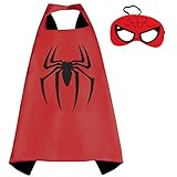 Whoopgifts Spiderman Superhero Superman Kids Cape and Mask Costume For Child