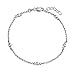 Round Ball Bead Chain Anklet Hotwire Ankle Bracelet 925 Sterling Silver 9-10 Inch Extender