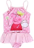 Toddle Peppa Pig-Baby Girls Flower Flounced One Piece Tankini Swimsuit Swimwear