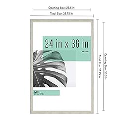 MCS Studio Gallery Frame, Gray Woodgrain, 24 x 36
