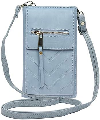 LIDASEN small bag Women Wallet Cross-body Bag Leather Purse Coin Cell Phone Mini Pouch Card Holder Shoulder Wallet Bag Adjustable Strap Credit Card Hold Cellphone/Smartphone 3.5-6.5 inch