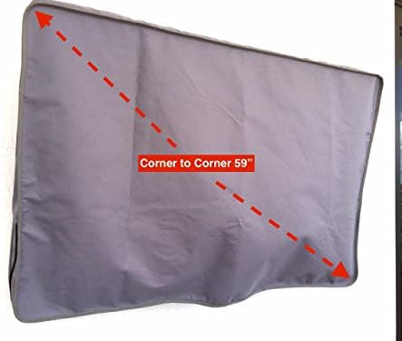 Universal 55" Outdoor TV Television Cover (Lined) by "Outstanding Covers" Heavy Duty Weather Resistant Fabric