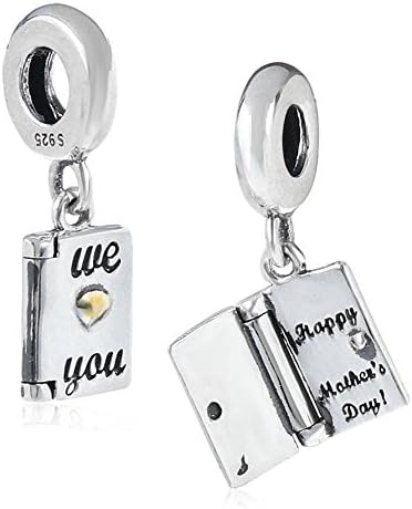 Choruslove Dangle We Love You Notebook Charms for 3mm Bracelet