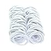 My Lello Large Thick Premium Elastic Ponytail Holder Seamless Hair Bands White 100pcs